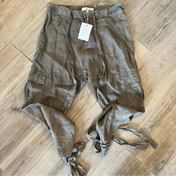 JOIE | ERLETTE LINEN CARGO PANTS NWT - Picture 4 of 5